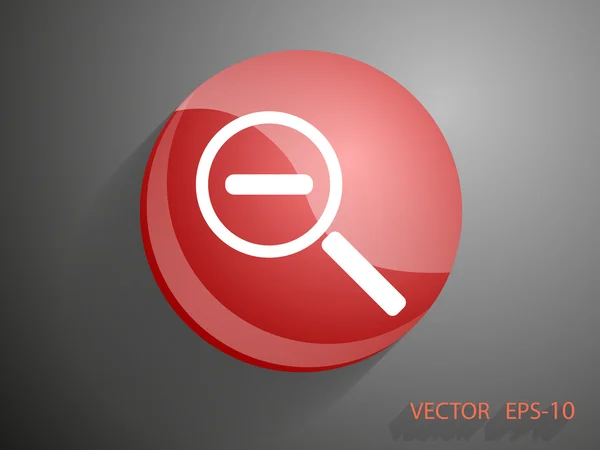 Zoom hacia fuera icono — Vector de stock