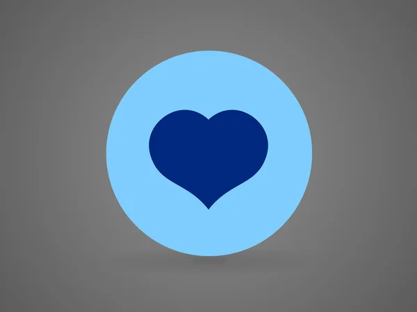 Ploché ikony srdce — Stockový vektor