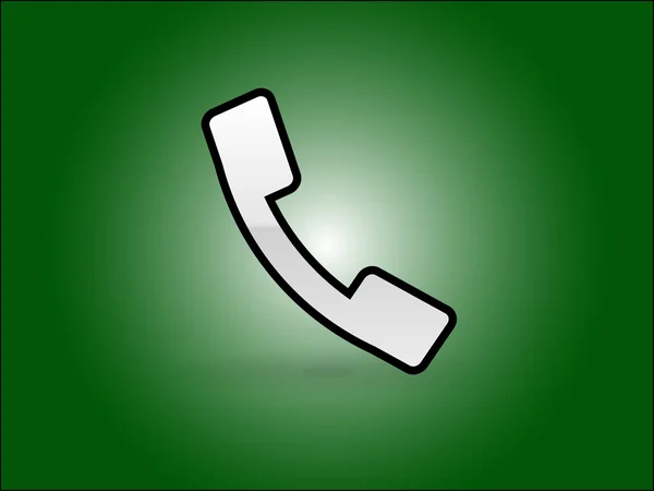 Icône plate d'un téléphone — Image vectorielle