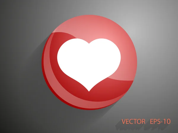 Icono del corazón — Vector de stock