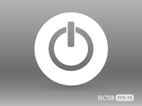 Icono plano de poder — Vector de stock