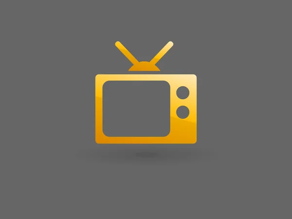 Flat ikonen för tv — Stock vektor