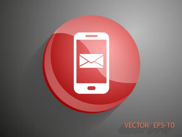 Mobiele e-mail — Stockvector