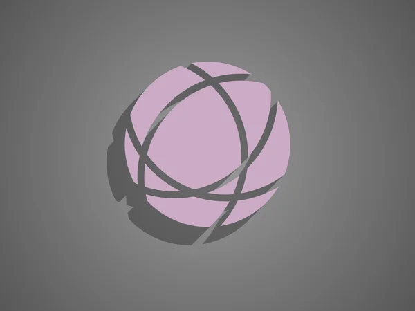 Płaski ikona Globe — Wektor stockowy