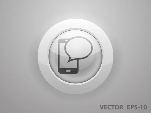 Icono de chat móvil — Vector de stock