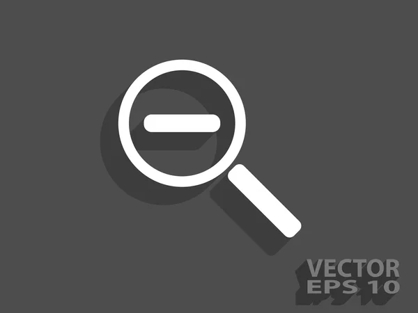 Zoom hacia fuera icono — Vector de stock