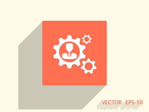 Icono de trabajo en equipo — Vector de stock
