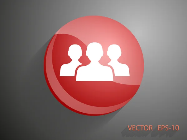 Pictogram van teamwerk — Stockvector