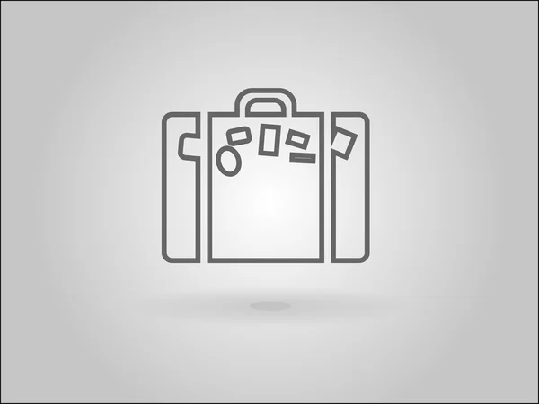 Flat icon of bag — Stock Vector