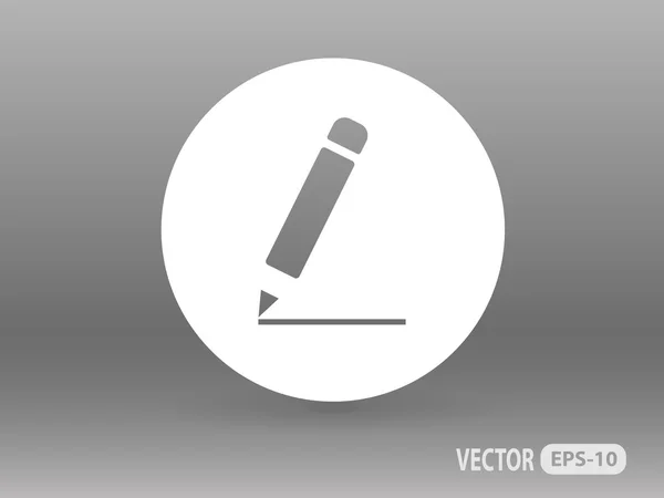 Icono plano de notas — Vector de stock