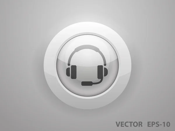 Icono plano de apoyo — Vector de stock