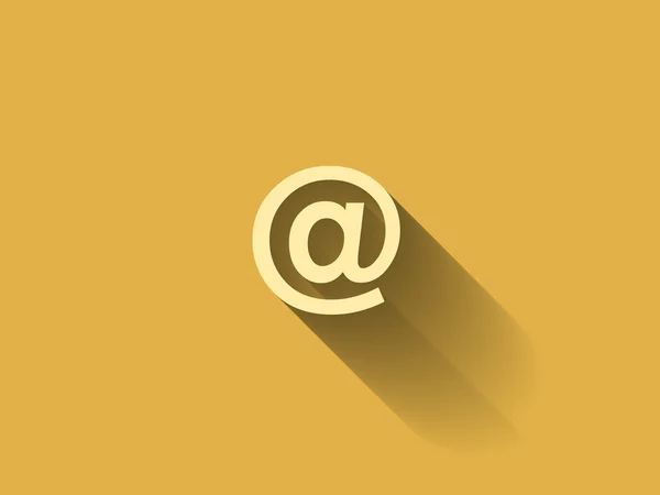 Platte pictogram van e-mail — Stockvector