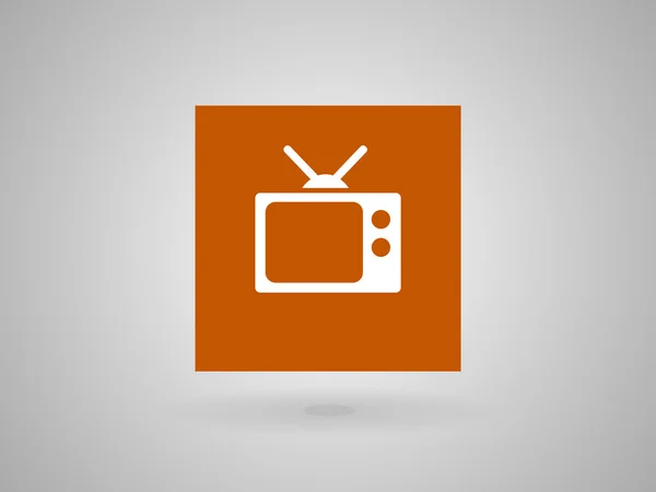Плоска іконка телевізора — стоковий вектор