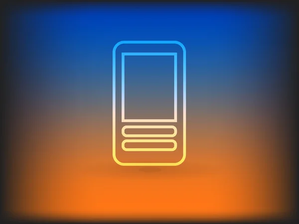 Pictogram van cellphone — Stockvector