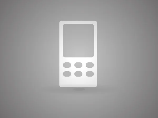 Fast ikon på mobiltelefon – stockvektor