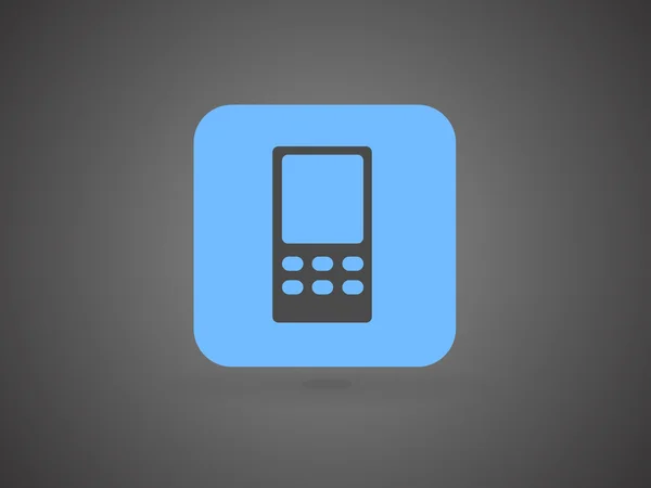 Icono plano del teléfono celular — Vector de stock