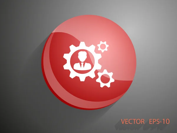Team work icon — Stock Vector