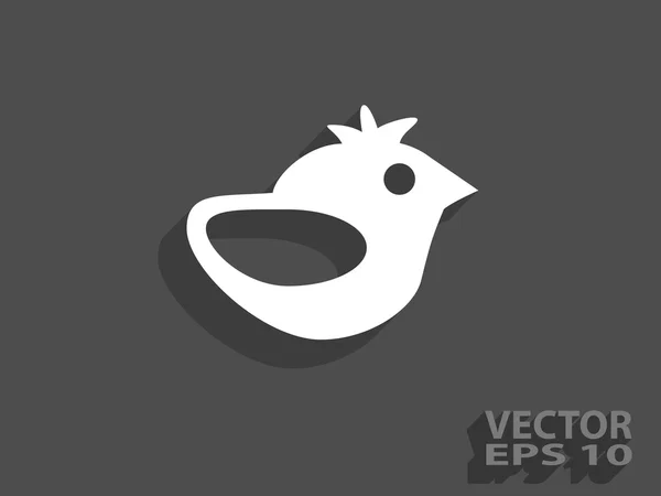 Icono de pájaro — Vector de stock