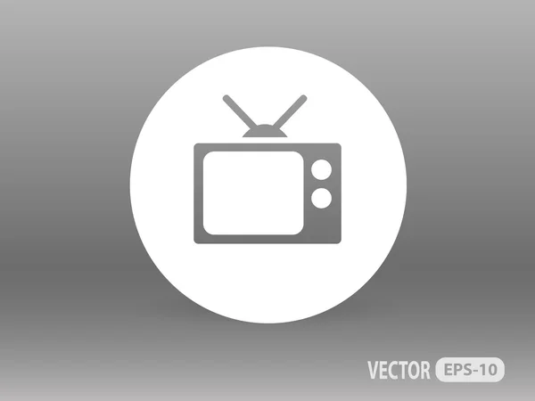 Icono plano de tv — Vector de stock