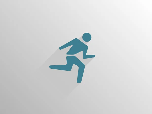 Icono de hombre corriendo — Vector de stock