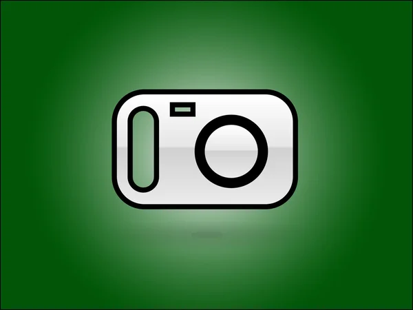 Platte pictogram van een camera — Stockvector