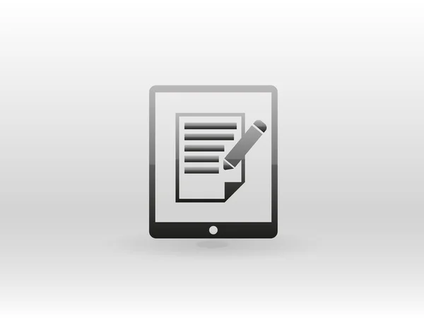 Icono de notas touchpad — Vector de stock