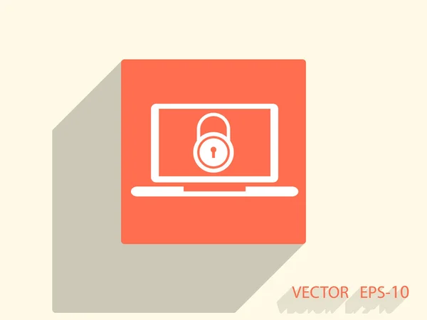 Icono de seguridad de Internet — Vector de stock