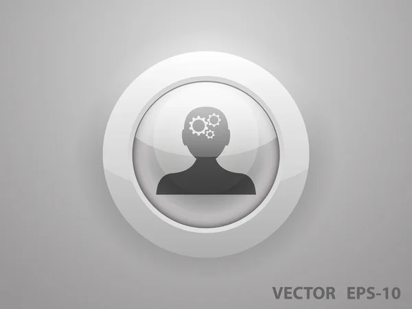 Thinking icon — Stock Vector