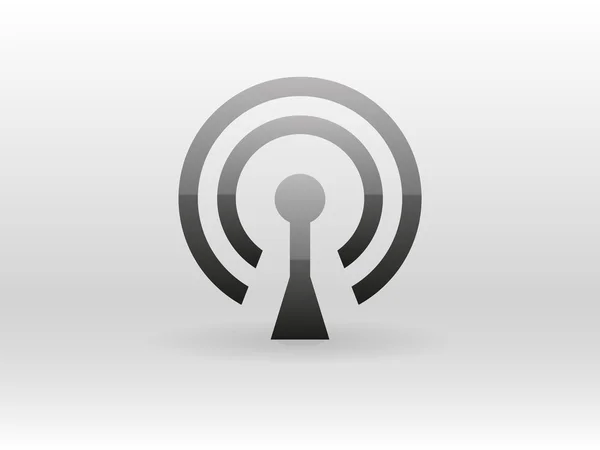 Плоская иконка wifi — стоковый вектор