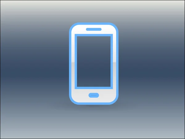 Icono plano del teléfono inteligente — Archivo Imágenes Vectoriales