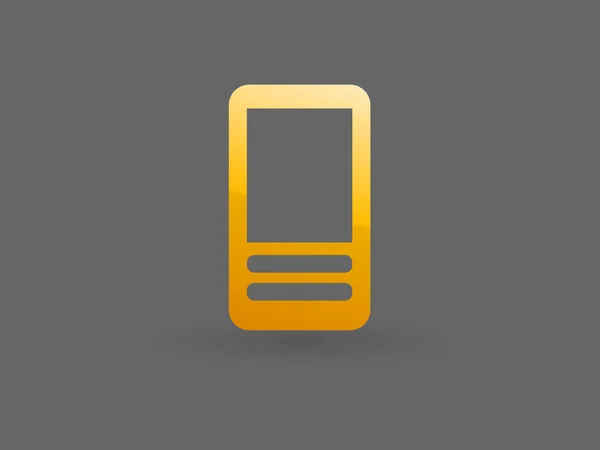 Icono plano del teléfono celular — Vector de stock