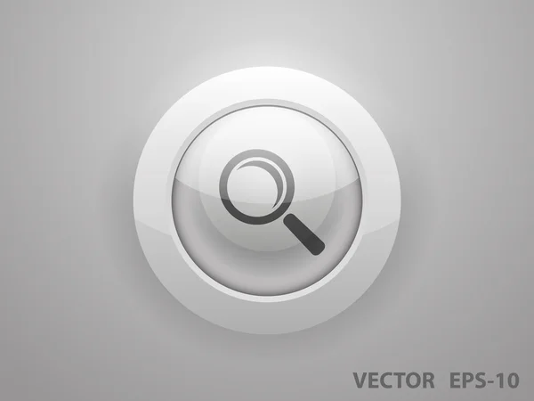 Icono plano de lupa — Vector de stock