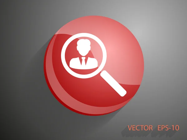 Encontrar icono de contacto — Vector de stock
