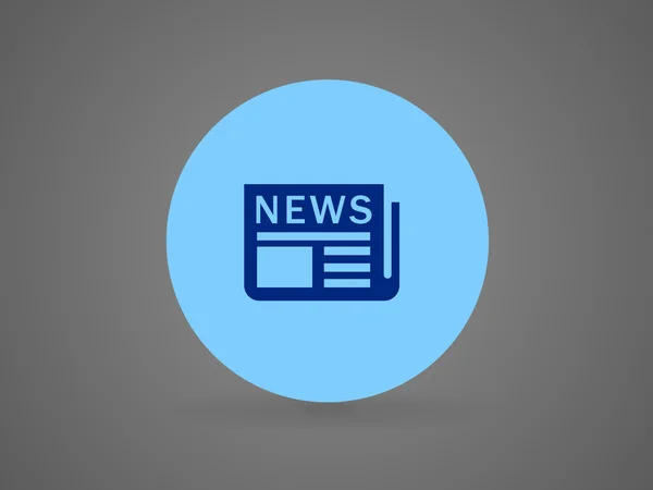 Icono plano de noticias — Vector de stock