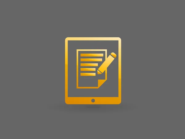 Icono de notas touchpad — Vector de stock