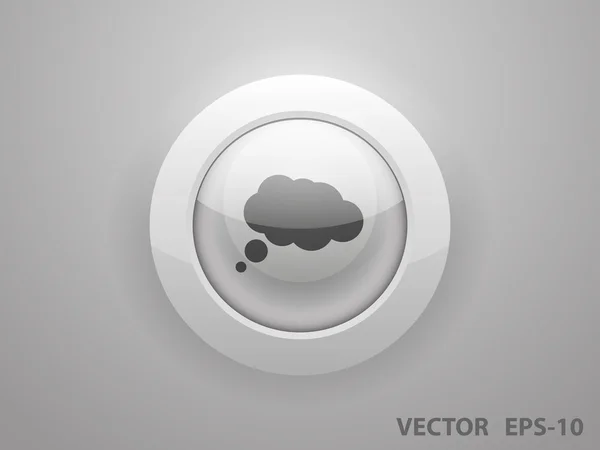 Icono plano de una comunicación — Vector de stock