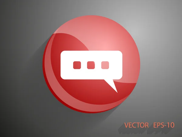 Ícone de uma comunicação — Vetor de Stock