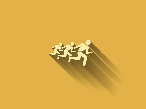 Hombre corriendo icono — Vector de stock