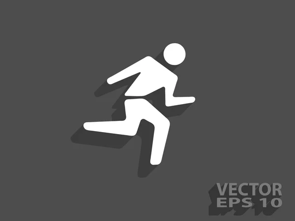 Icon of running man — Stock Vector