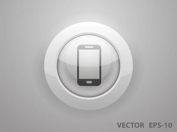 Platte pictogram van smartphone — Stockvector