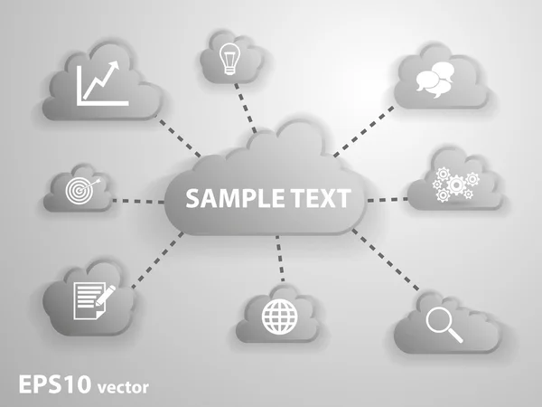 Website analytics zoek informatie concept — Stockvector