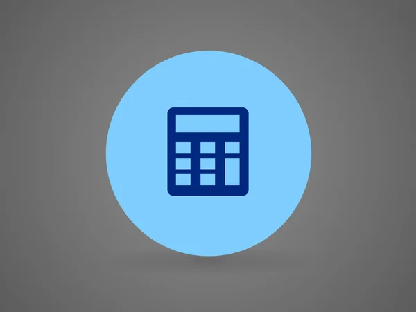 Icona piatta del calcolatore — Vettoriale Stock