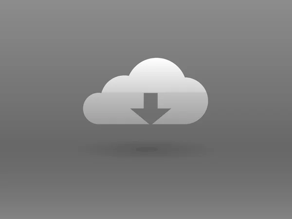 Pictogram van download cloud — Stockvector