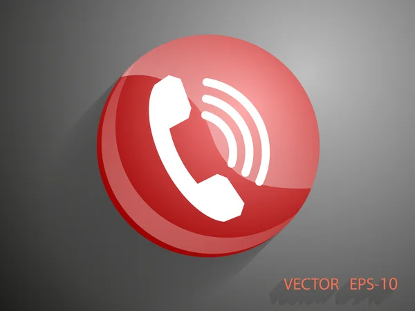 Pictogram van een telefoon — Stockvector