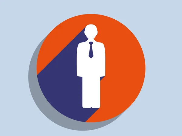 Icono de hombre de negocios — Vector de stock