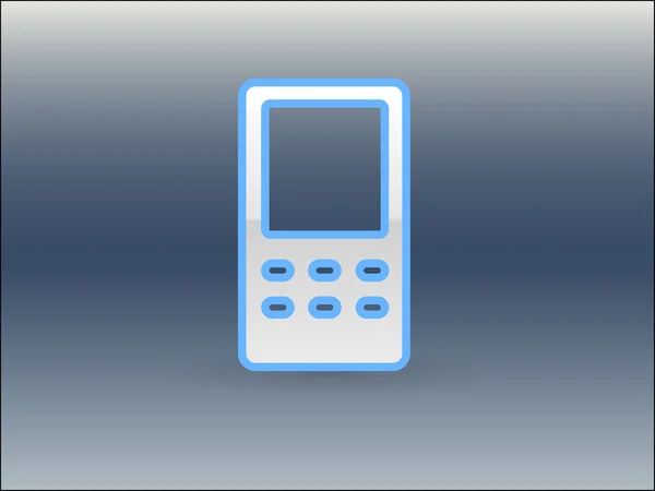 Icono plano del teléfono celular — Archivo Imágenes Vectoriales