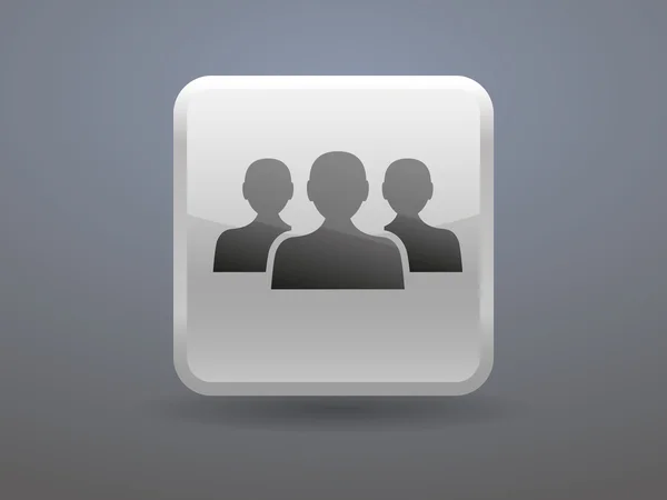 Flat ikonen för grupparbete — Stock vektor