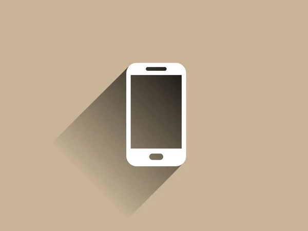 Icono plano del teléfono inteligente — Vector de stock