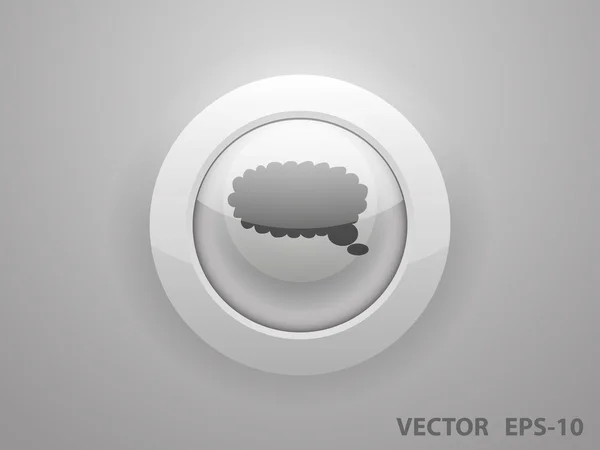 Icono plano de una comunicación — Vector de stock