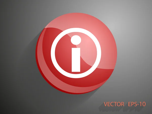 Icono de info — Vector de stock